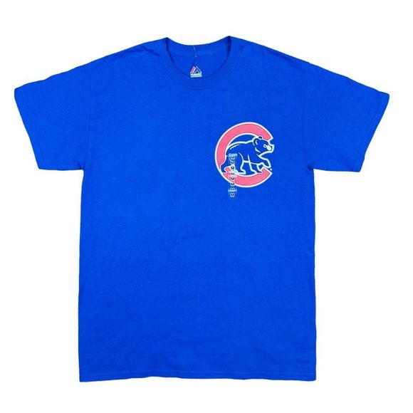Majestic MLB Chicago Cubs Wordmark Tee - Size Medium - Picture 1 of 4